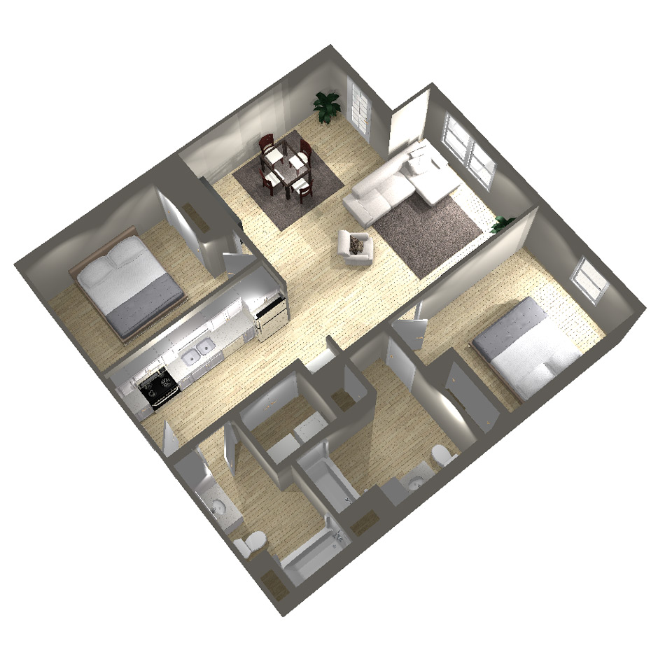 2 Bedroom - Floor Plan B